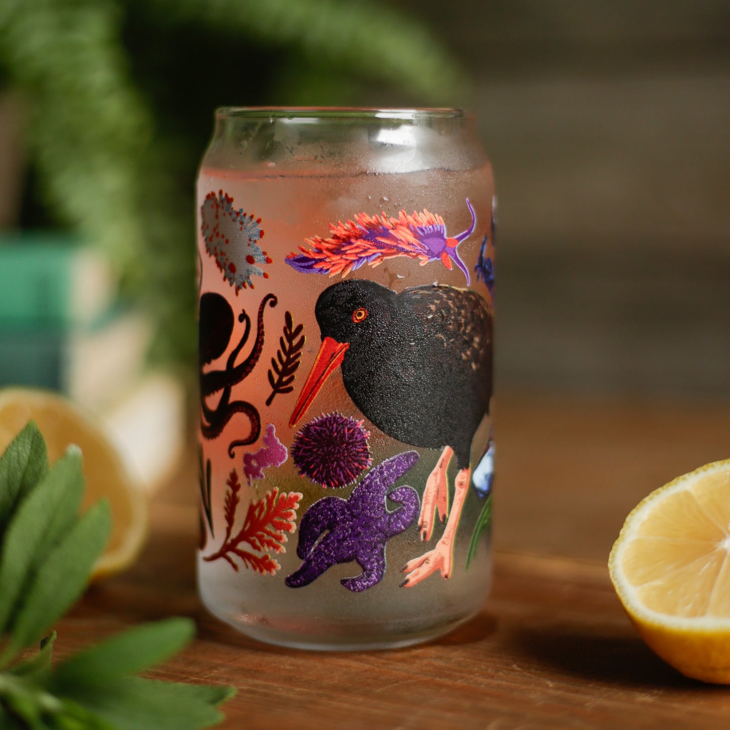 Tide Pool Can Glass - 16oz