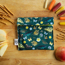 California Pollinators Reusable Snack Sandwich Bag - Zero Waste - Food Storage Bag - Eco-Friendly -Recycled Plastic Fabric