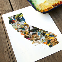 California Wildlife 8x10 Poster - California Biodiversity Art