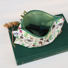 Chaparral Birds and Plants Zipper Pouch, Travel Organizer Bag, Flat Purse, Pencil and Art Case