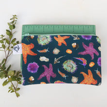 Tide Pools Zipper Pouch, Travel Organizer Bag, Flat Purse, Pencil and Art Case