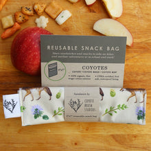 Coyotes Reusable Snack Sandwich Bag - Zero Waste - Food Storage Bag - Eco-Friendly - Recycled Plastic Fabric
