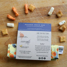 Poppy & Quail California State Symbols Reusable Snack Sandwich Bag - Zero Waste - Food Storage Bag - Eco-Friendly -Recycled Plastic Fabric -