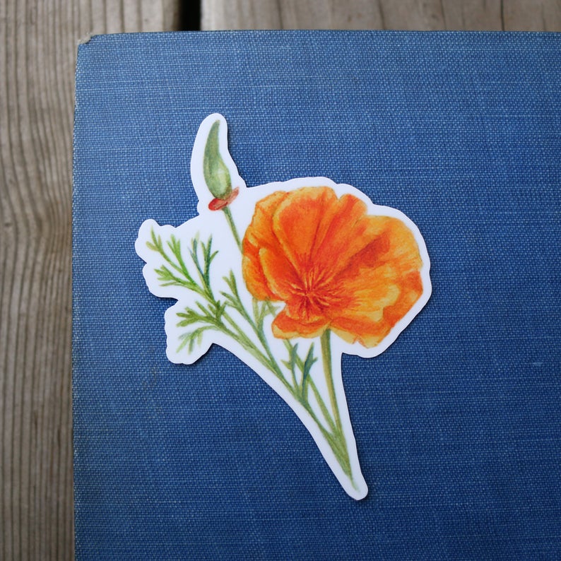 Poppy & Quail Vinyl Stickers