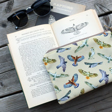 California Raptors Zipper Pouch Medium, Storage Bag, Flat Purse, Birds of Prey
