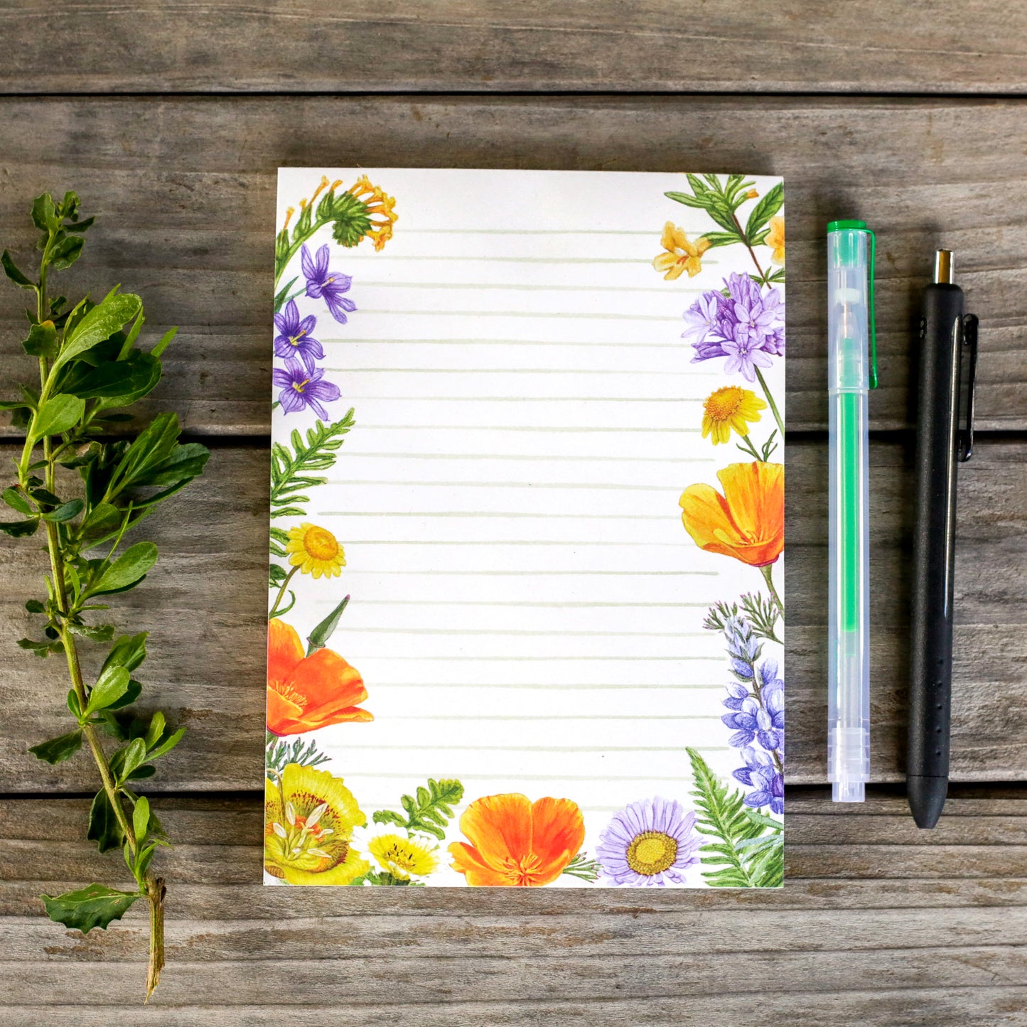 California Wildflowers Notepad