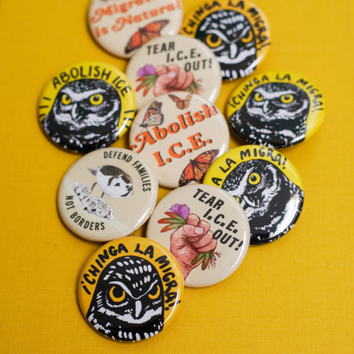 Load image 1 in gallery view. Set of 4 Abolish Ice Donation Pins