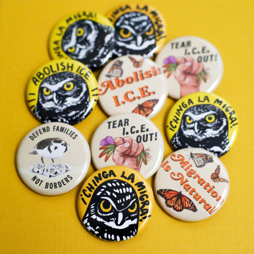 Load image 1 in gallery view. Set of 4 Abolish Ice Donation Pins