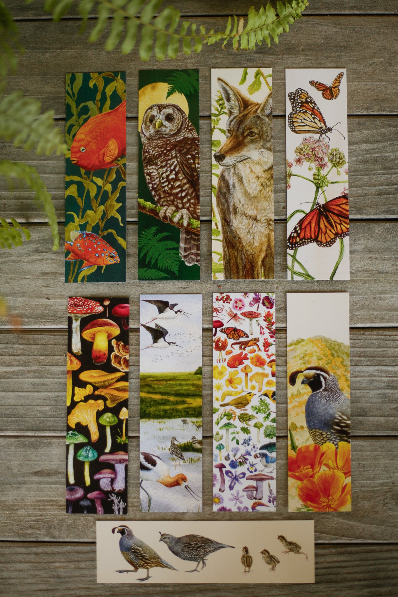 Nine bookmarks arranged in a grid.
