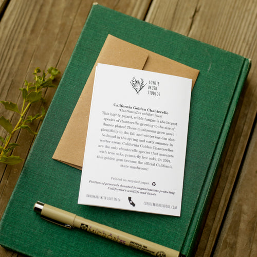 Load image 1 in gallery view. You're Golden - Chanterelle Mushroom Congratulations Card