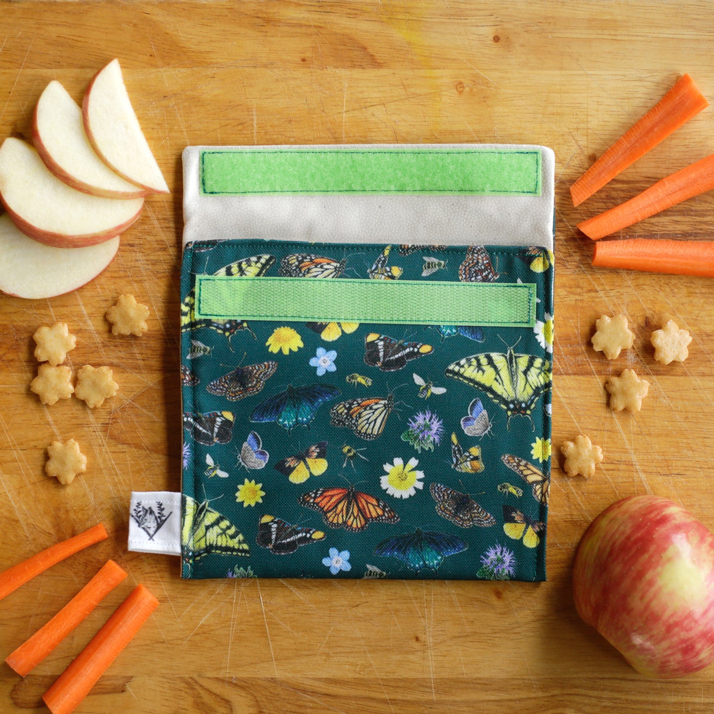 California Pollinators Reusable Snack Sandwich Bag - Zero Waste - Food Storage Bag