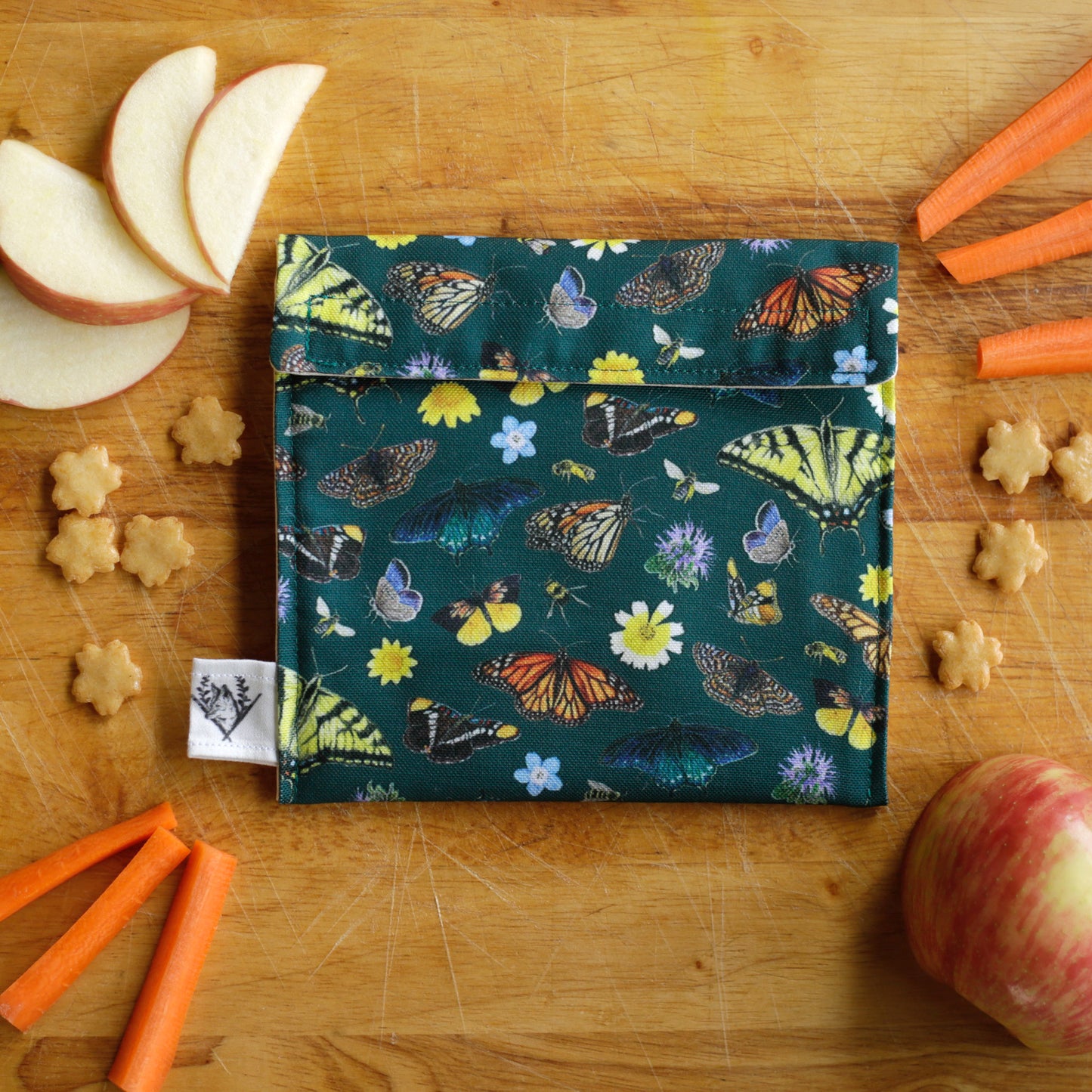 California Pollinators Reusable Snack Sandwich Bag - Zero Waste - Food Storage Bag