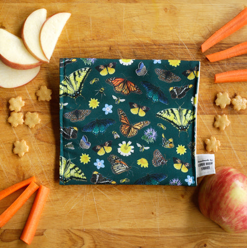 Load image 1 in gallery view. California Pollinators Reusable Snack Sandwich Bag - Zero Waste - Food Storage Bag