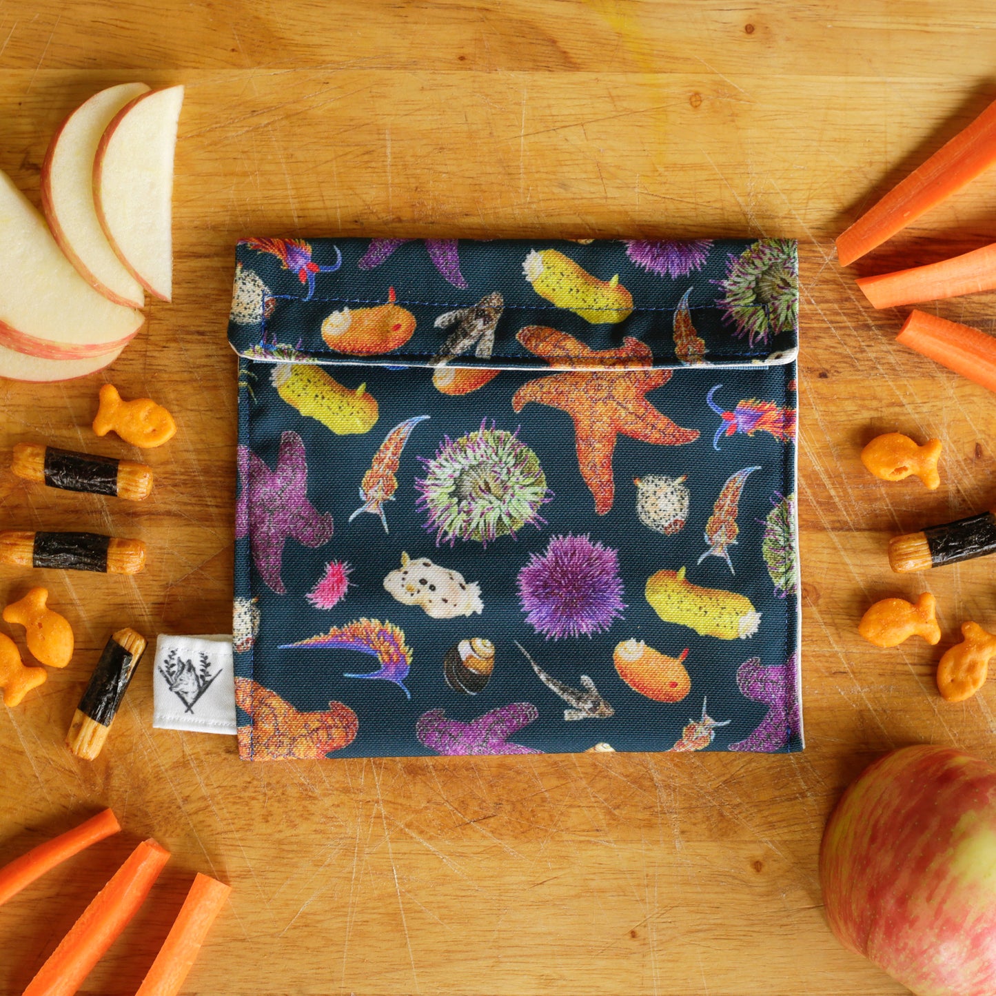 Tide Pool Reusable Snack Sandwich Bag - Zero Waste - Food Storage Bag
