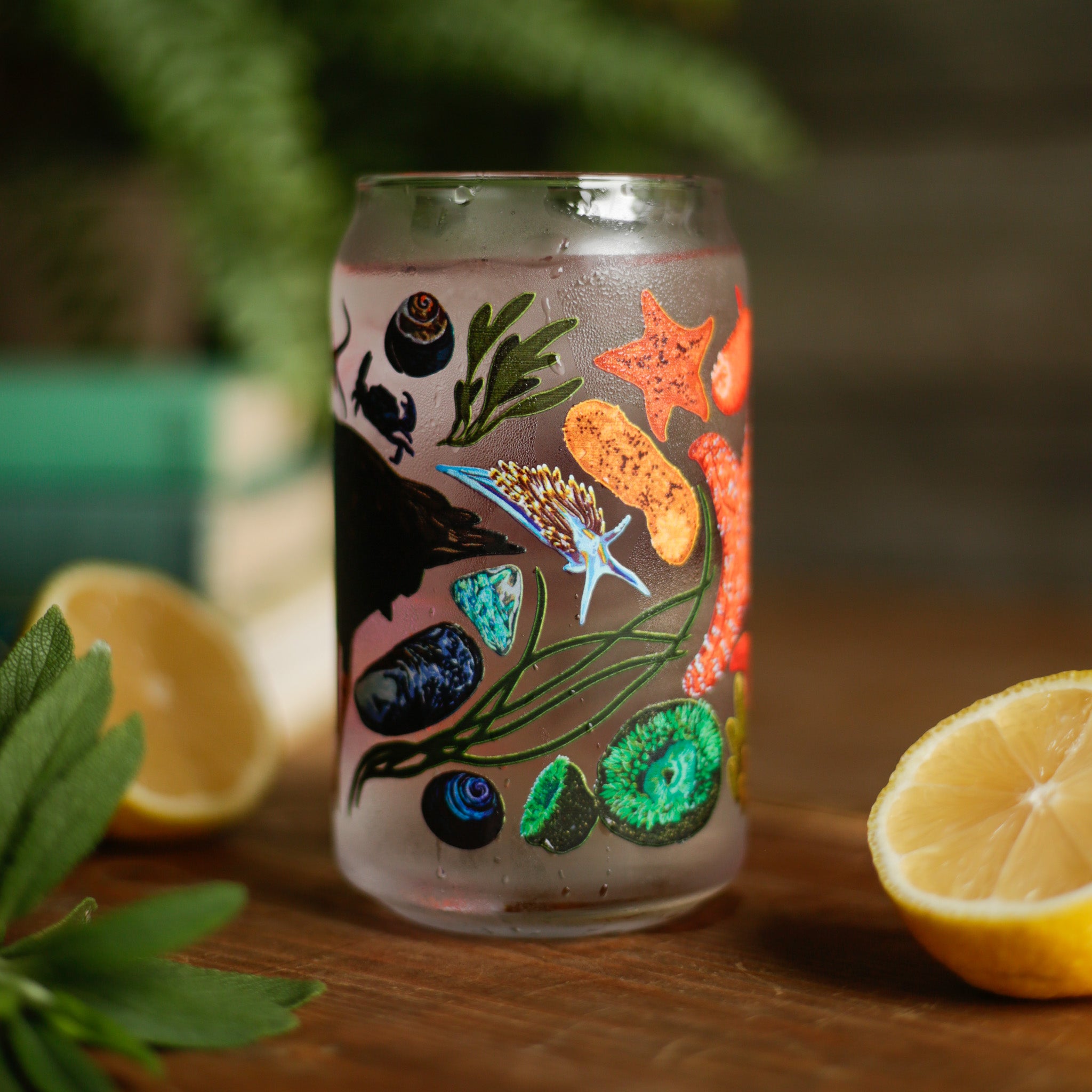 Tide Pool Can Glass - 16oz