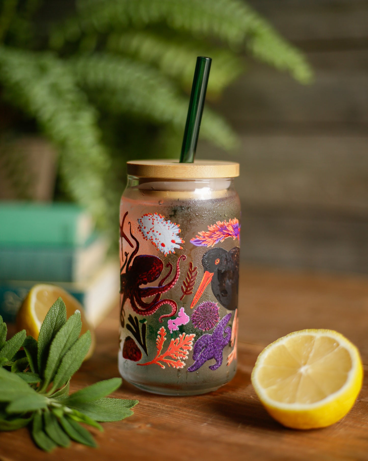Tide Pool Can Glass - 16oz