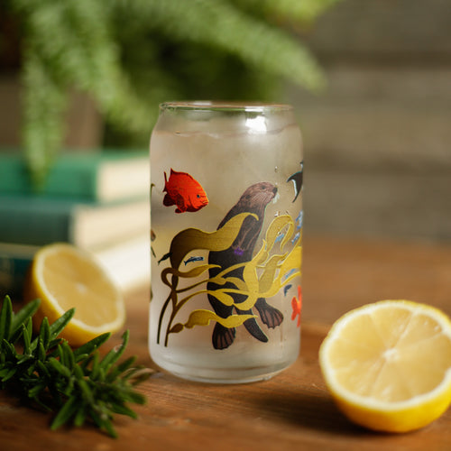 Load image 1 in gallery view. Kelp Forest Can Glass - 16oz