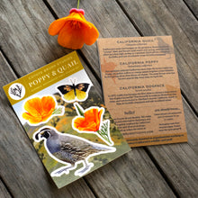 Poppy & Quail Sticker Sheet