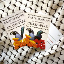 Californians for a Permanent Ceasefire Postcard (1) (shipped free with any order or pay for shipping)