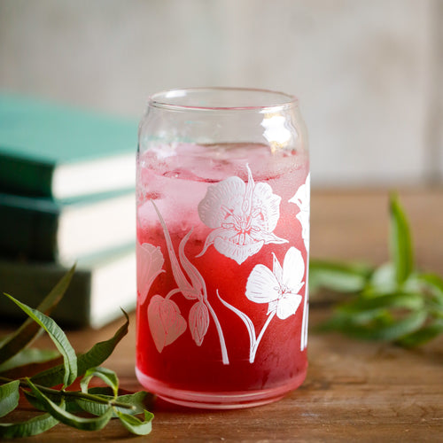 Load image 1 in gallery view. *Seconds Sale* B-Grade Calochortus Can Glass - 16oz
