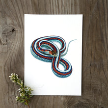 San Francisco Garter Snake 5x7 Watercolor Print