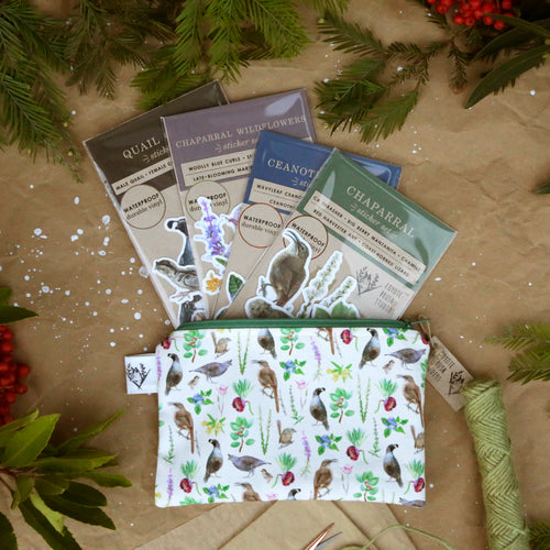 Load image 1 in gallery view. Chaparral Club Gift Set: Themed Gift Set including Stickers, Zipper Pouch