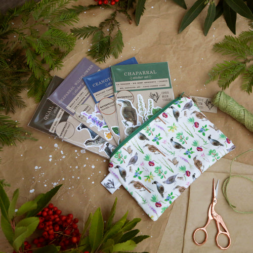 Load image 1 in gallery view. Chaparral Club Gift Set: Themed Gift Set including Stickers, Zipper Pouch