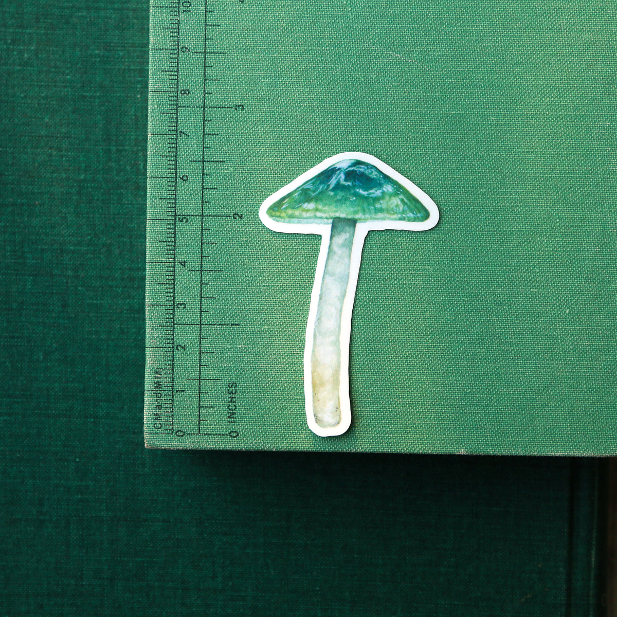 Parrot Waxcap Mushroom Vinyl Stickers: Hygrocybe psittacina