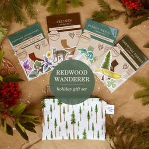 Redwood Wanderer Gift Set: Themed Gift Set including Stickers, Zipper Pouch
