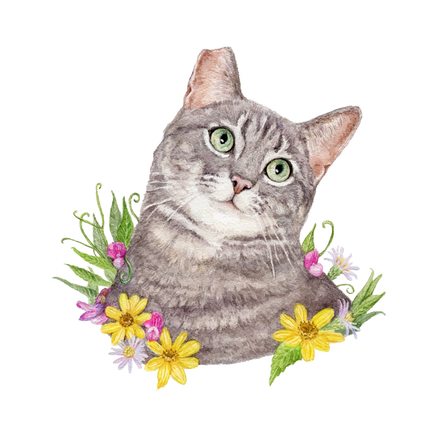 CA Native Plants + Pet Portrait Commission