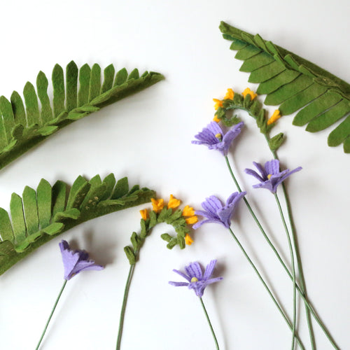Load image 1 in gallery view. Licorice Fern - Polypodium glycyrrhiza - felt flora, fiber sculpture
