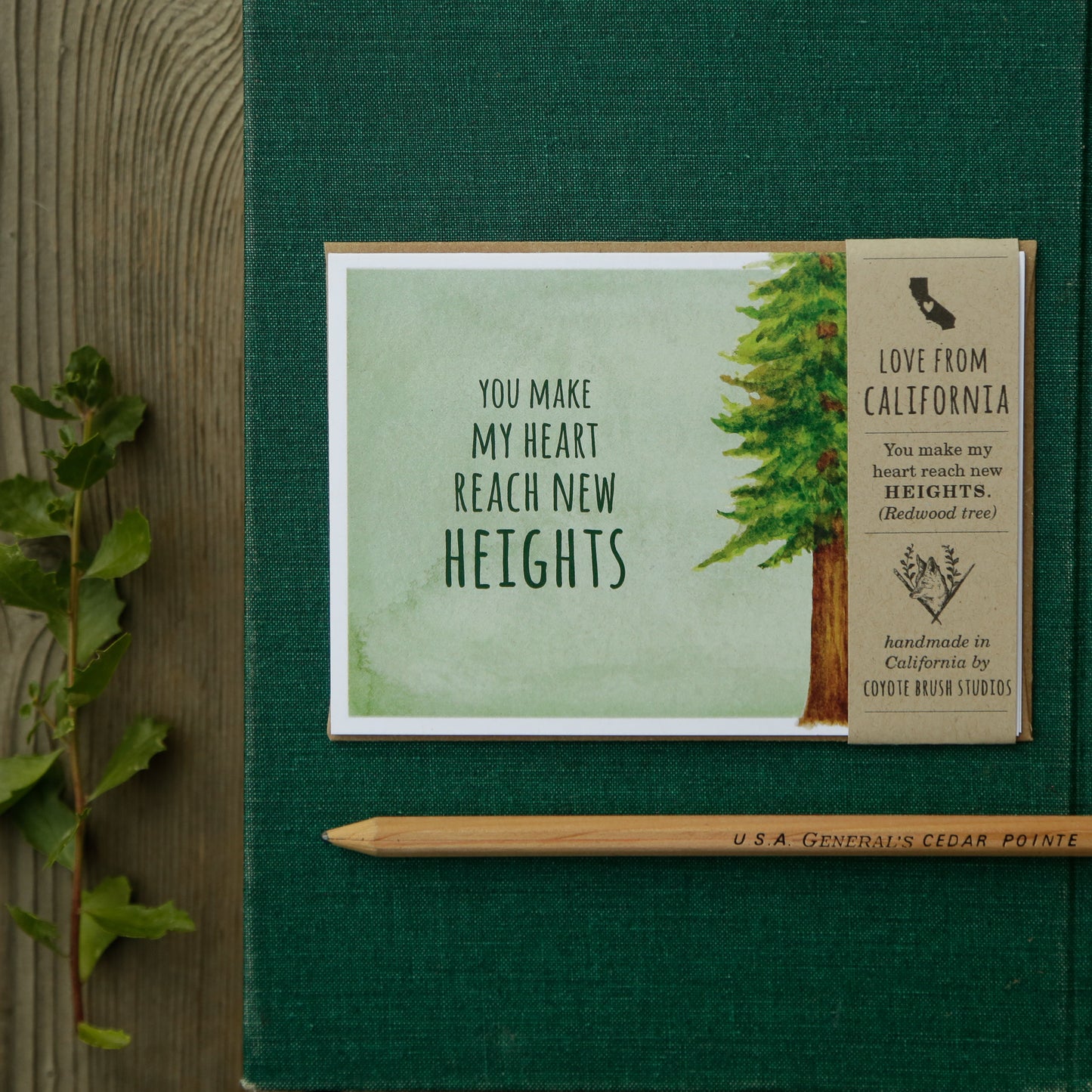 You Make My Heart Reach New Heights! - Redwood Love Card