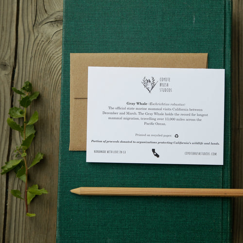 Load image 1 in gallery view. I'll love you even when you're GRAY! - Gray Whale Love Card