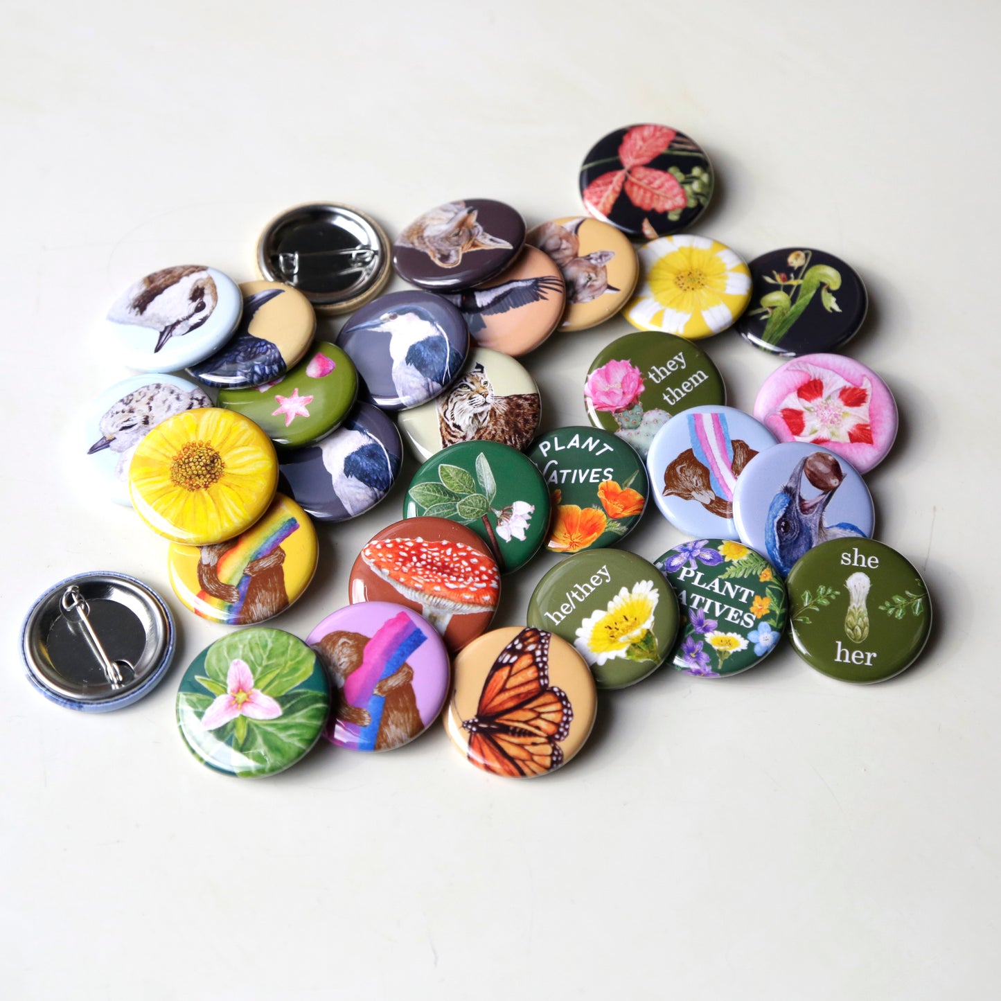 Pinback Buttons: Mix and Match Set of 4