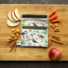 California Sandy Shores Reusable Snack Sandwich Bag - Zero Waste - Food Storage Bag - Eco-Friendly -Recycled Plastic Fabric