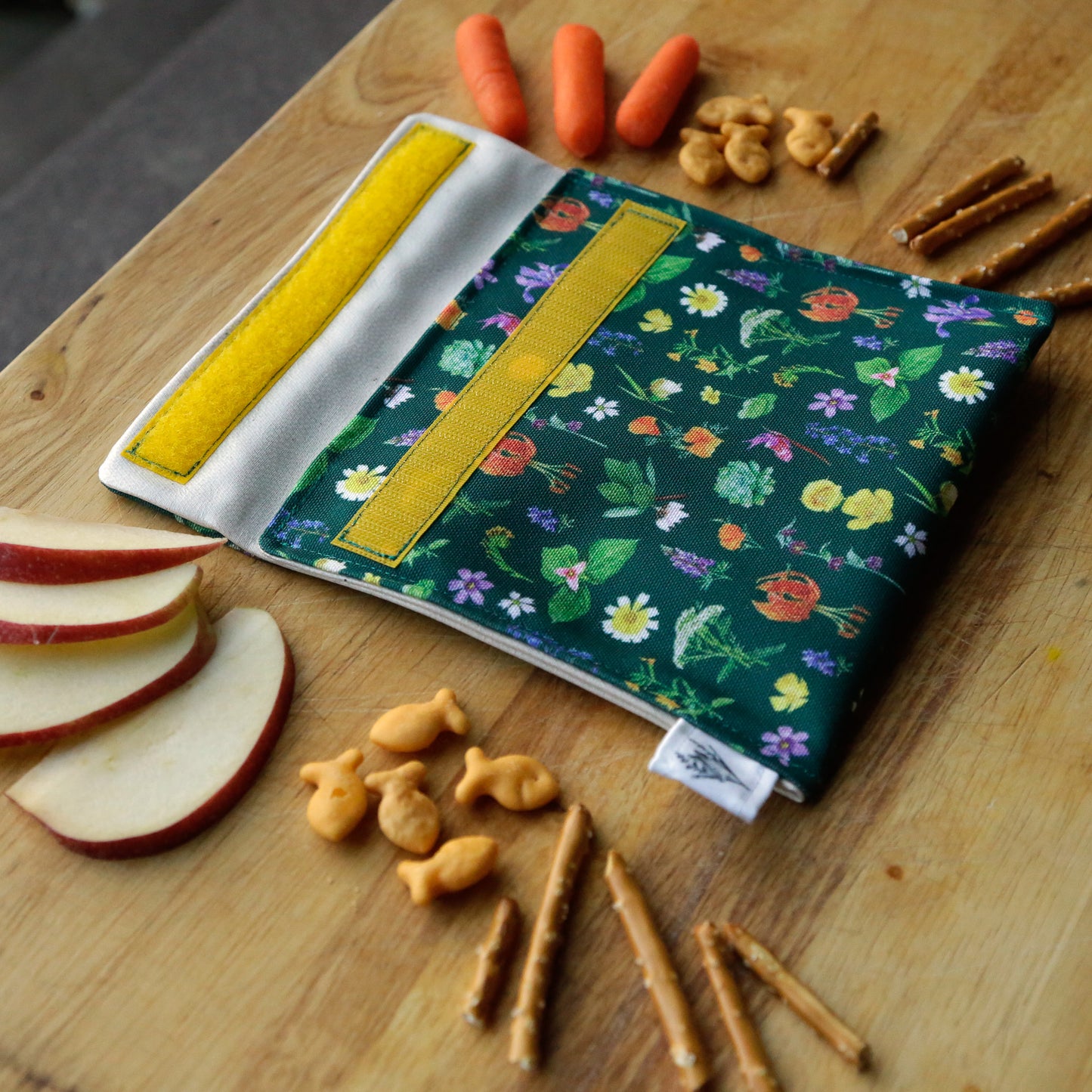 Wildflowers Reusable Snack Sandwich Bag - Zero Waste - Food Storage Bag