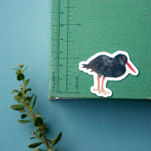 Load image 1 in gallery view. Shorebirds of California Vinyl Stickers: Oystercatcher, Snowy Plover, Killdeer, Seagull, Avocet