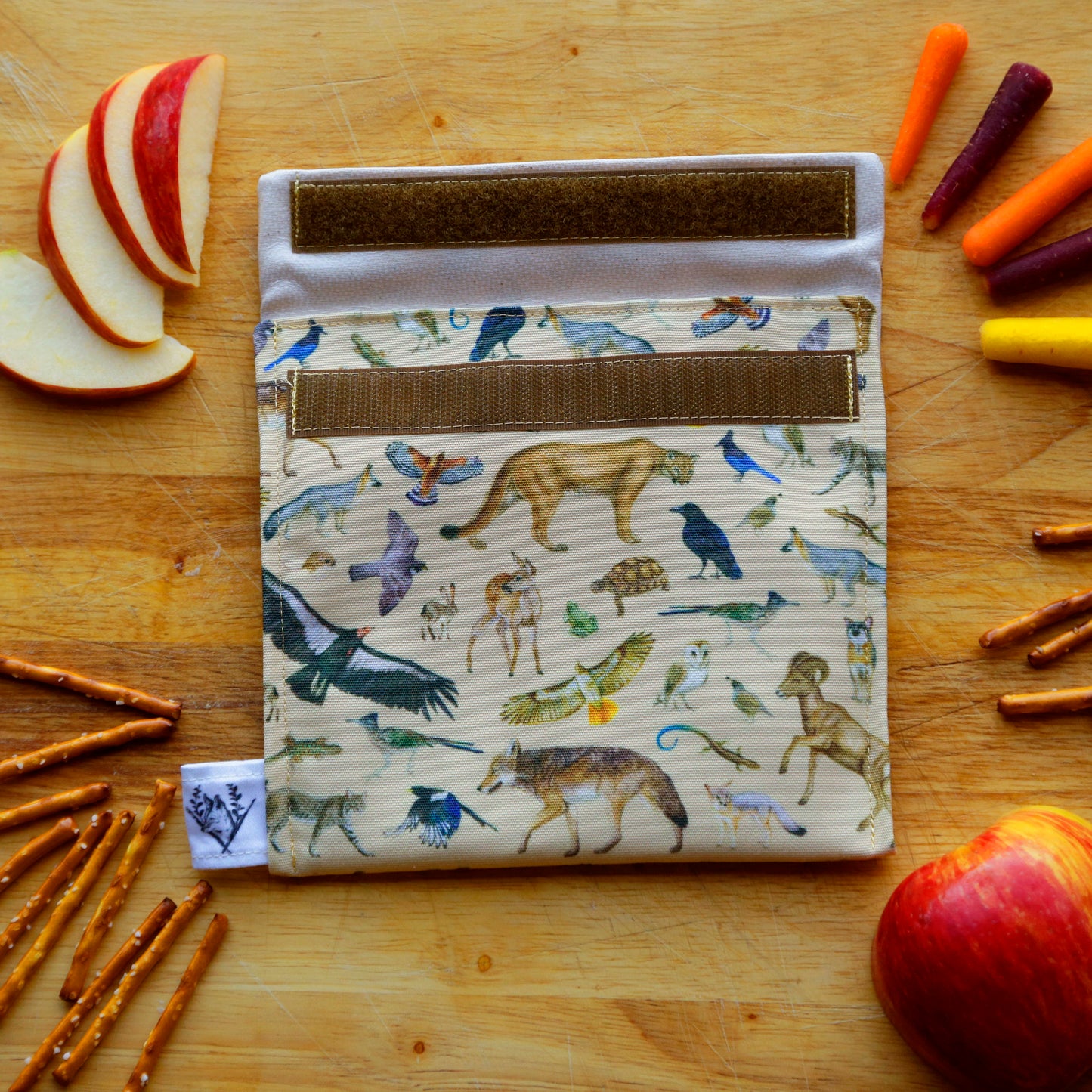 California Wildlife Reusable Snack Sandwich Bag - Zero Waste - Food Storage Bag
