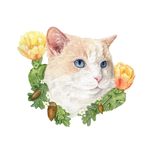 Load image 1 in gallery view. CA Native Plants + Pet Portrait Commission