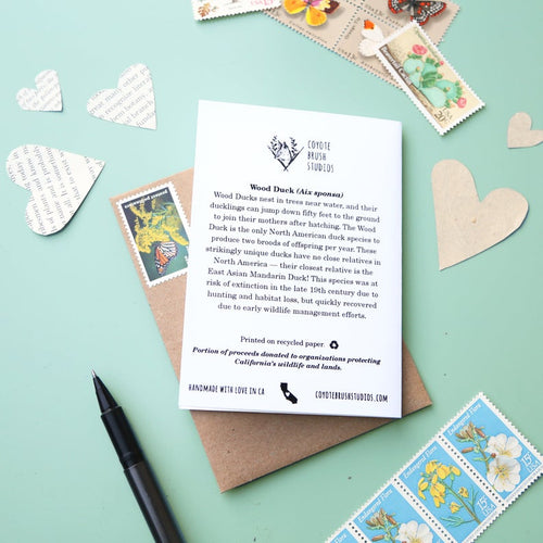Load image 1 in gallery view. Wood You Be Mine? - Wood Duck Love Card