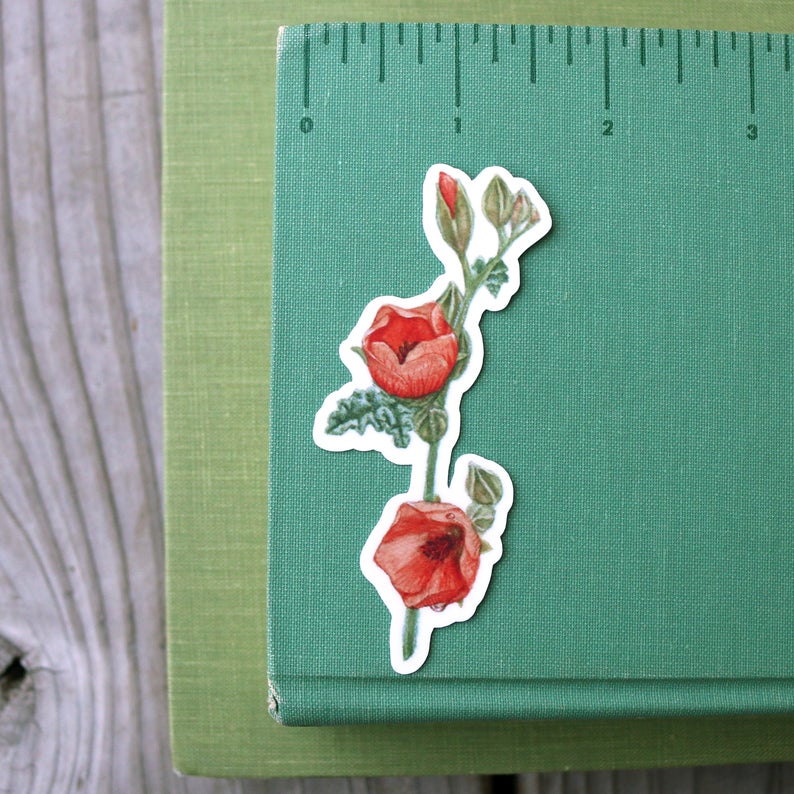 Joshua Tree Vinyl Stickers: Ocotillo, Desert Mallow, Joshua Tree