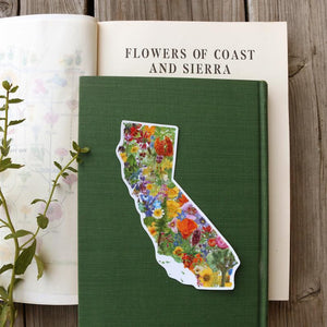 California Flora Vinyl Sticker