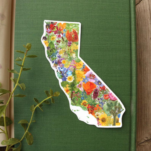 Load image 1 in gallery view. California Flora Vinyl Sticker