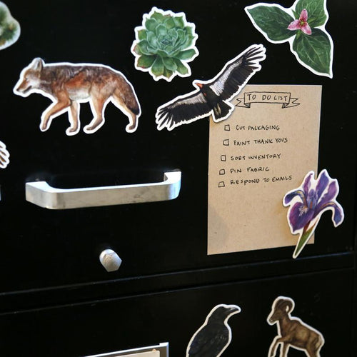 Load image 1 in gallery view. Magnets: Waterproof Native California Flora and Fauna Magnets