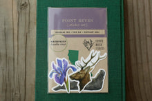 Point Reyes Stickers: Three Vinyl Stickers - Douglas Iris, Elephant Seal, Tule Elk