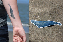 Gray Whale: Two Temporary Tattoos