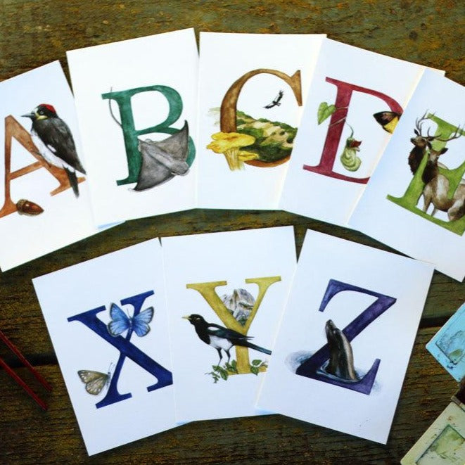 California Alphabet Letter Prints