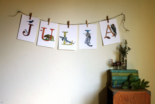 Load image 1 in gallery view. California Alphabet Letter Prints